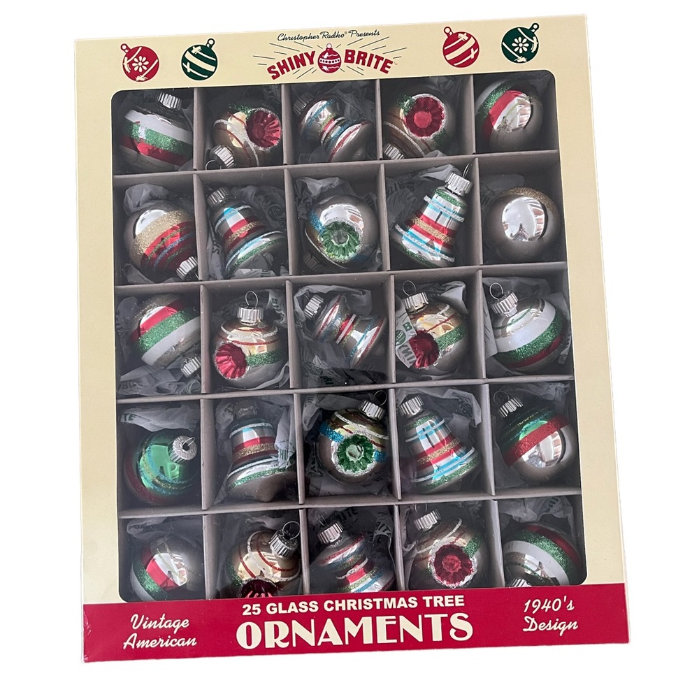 Christopher Radko Shiny Brite Ornaments New